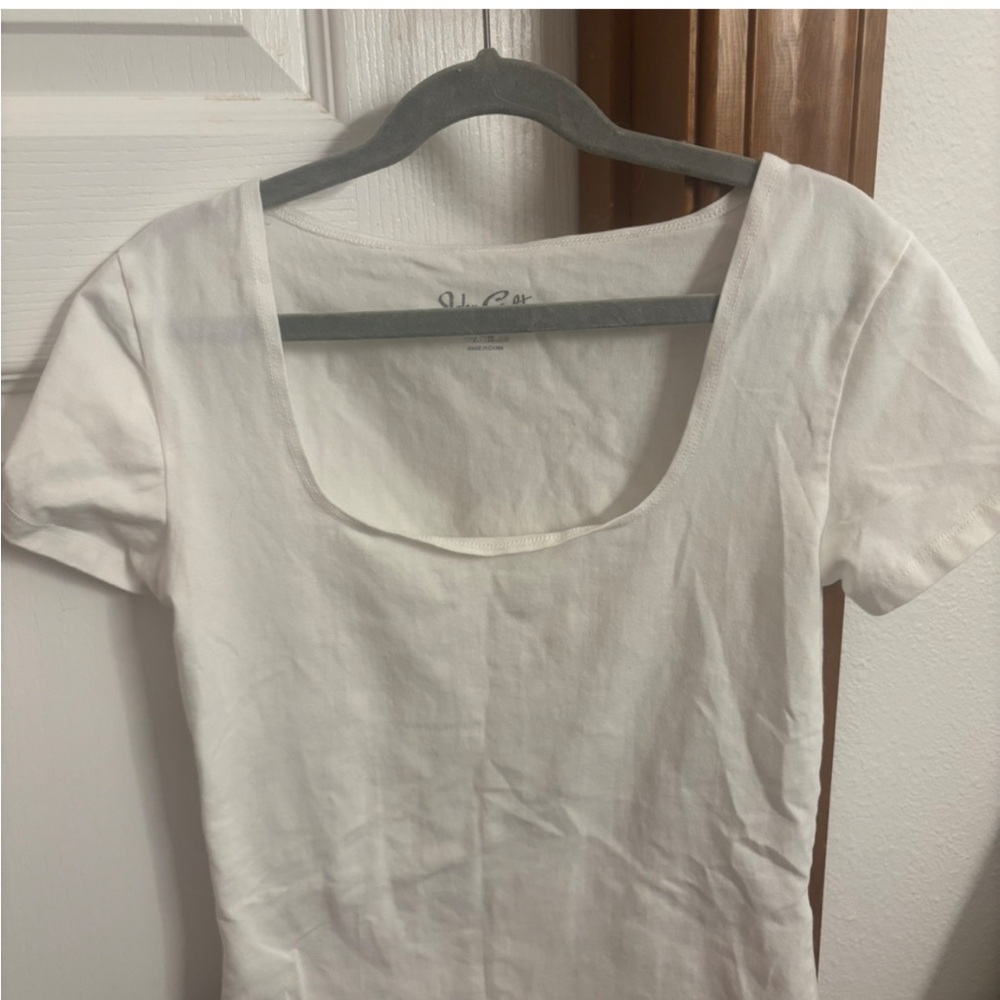 Brandy Melville John Galt Cream scoop neck top
